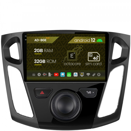 Navigatie Ford Focus 3 (2011-2019), Android 12, E-Octacore / 2GB RAM + 32GB ROM, 9 Inch - AD-BGE9002+AD-BGRKIT115