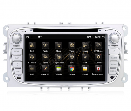 Navigatie Android 12 Ford V2 Argintiu AD-BGB | AutoDrop.ro [4]