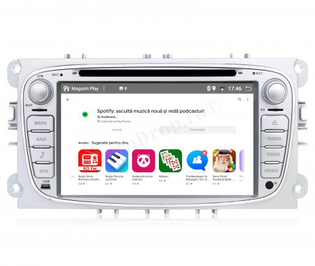 Navigatie Android 12 Ford V2 Argintiu AD-BGB | AutoDrop.ro [14]