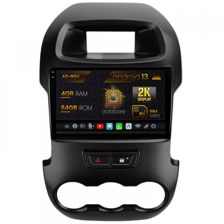 Ranger 2012-2015 - Navigatie Android 2K Ford Ranger 2011-2015 AD-BGV | AutoDrop.ro