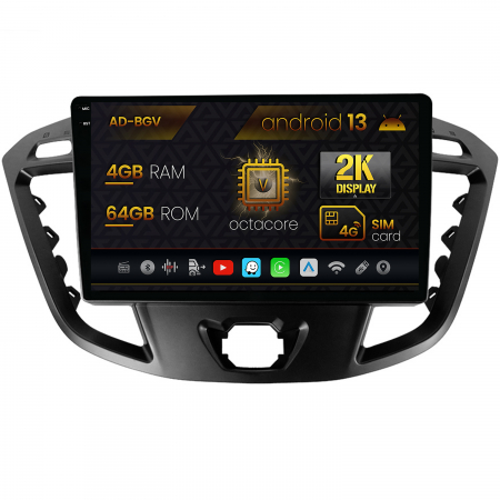 Transit / Tourneo Custom 2012-2015 - Navigatie Android 13 2K Transit / Tourneo 4GB | AutoDrop.ro