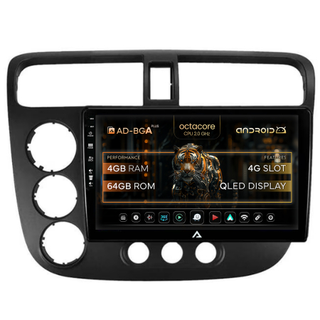 Civic 1998-2005 - Navigatie  Android  Honda Civic 4+64GB | AutoDrop.ro