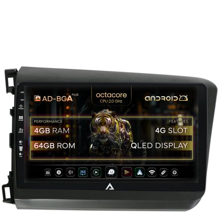Civic Sedan 2012-2015 - Navigatie  Android  Honda Civic 4+64GB | AutoDrop.ro