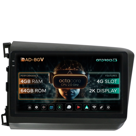 Civic Sedan 2012-2015 - Navigatie Android 2K 13 Honda Civic 4GB | AutoDrop.ro