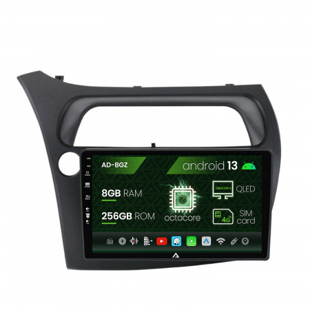 Civic Hatchback 2006-2011 - Navigatie Android 13 Honda Civic 8+256GB | AutoDrop.ro