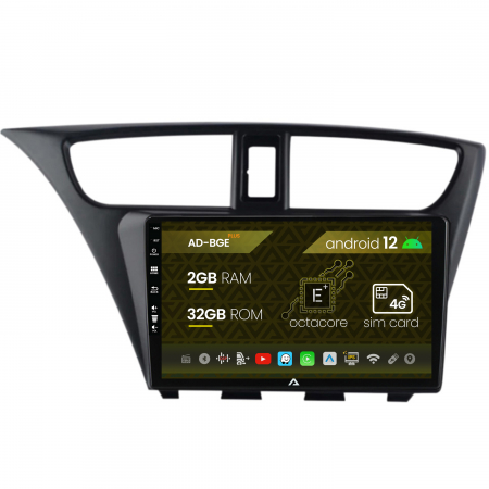 Civic Hatchback 2012-2015 - Carplay Android 12 Honda Civic 2gb | AutoDrop.ro