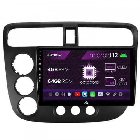 Navigatie Android 12 Honda Civic QLED | AutoDrop.ro [0]