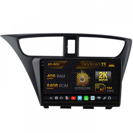 Civic Hatchback 2012-2015 - Navigatie Android 13 2K Honda Civic 4+64GB | AutoDrop.ro