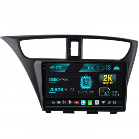 Civic Hatchback 2012-2015 - Navigatie Android 13 2K Honda Civic 8+256GB | AutoDrop.ro