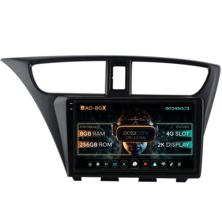 Civic Hatchback 2012-2015 - Navigatie Android 13 2K Honda Civic 8+256GB | AutoDrop.ro