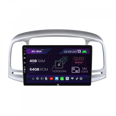 Elantra 2000-2012 - Carplay Android Hyundai Accent (2006-2011) 4+64 | AutoDrop.ro