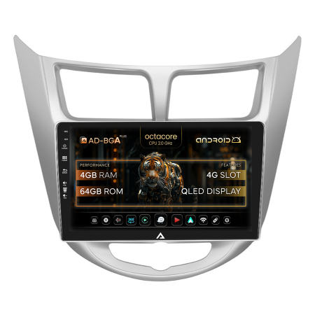 Accent 2010-2016 - Carplay Android Hyundai Accent (2011-2016) 4+64 | AutoDrop.ro