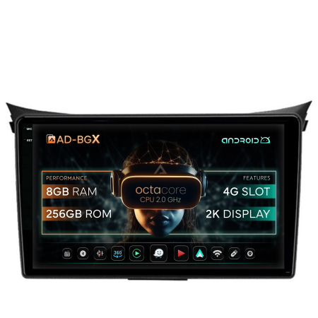 Hyundai - Navigatie Android 2K Hyundai I30 AD-BGX 8GB | AutoDrop.ro