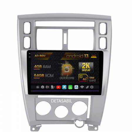Tucson I 2004-2010 - Navigatie Android 13 2K Hyundai Tucson 4GB | AutoDrop.ro