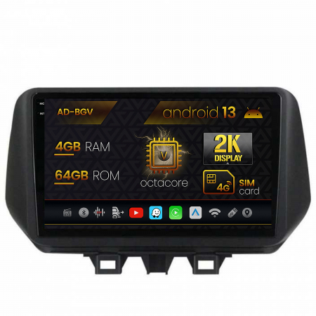Tucson 2018-2020 - Navigatie 2K Android 13 Hyundai Tucson 3 4GB | AutoDrop.ro