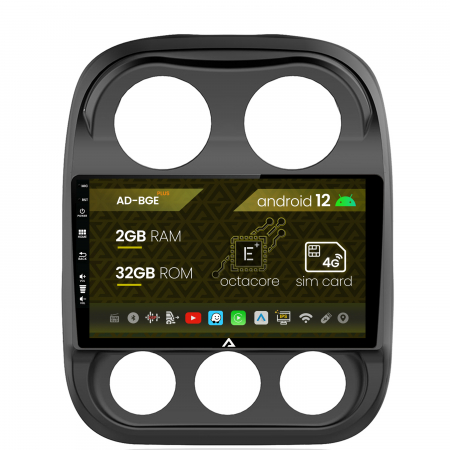 Compass 2010-2016 - Navigatie Carplay Jeep Compass 2009+ 2GB | AutoDrop.ro