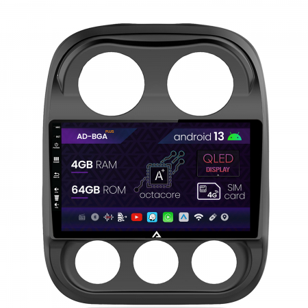 Navigații auto dedicate - Navigatie Android Jeep Compass 2009+ 4GB | AutoDrop.ro