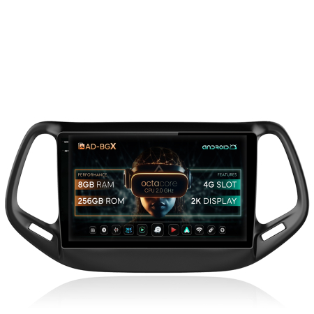 Compass 2017 - >> - Navigatie 2K Android Jeep Compass 2016+ 8GB | AutoDrop.ro