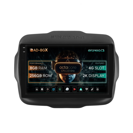 Renegade 2014-2018 - Navigatie 2K Android Jeep Renegade 2014-2018 8GB | AutoDrop.ro