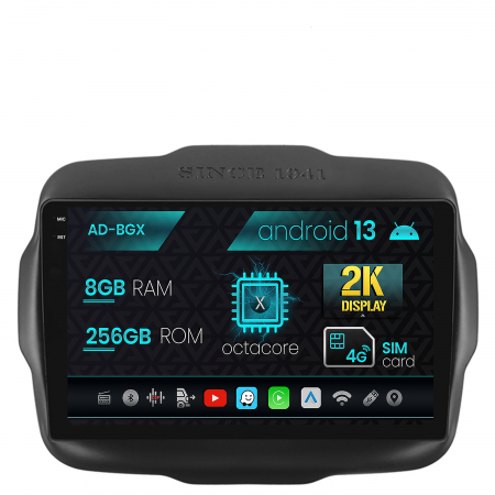 Renegade 2014-2018 - Navigatie 2K Android Jeep Renegade 2014-2018 8GB | AutoDrop.ro