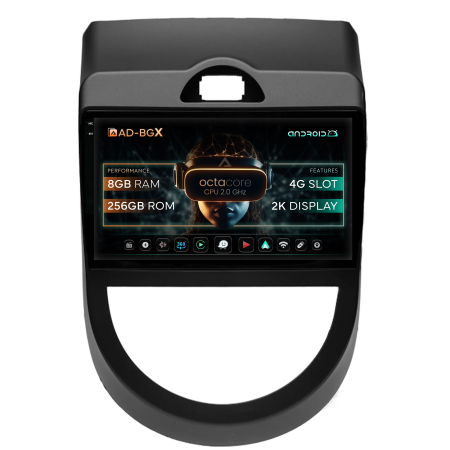 Soul 2009-2013 - Navigatie 2K Android Kia Soul (2009-2013) 8GB | AutoDrop.ro