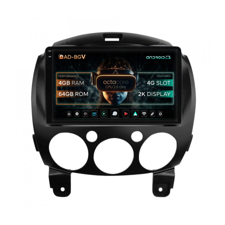 Mazda 2 - Navigatie 2K Android 13 Mazda 2 (2007-2014) 4+64GB | AutoDrop.ro