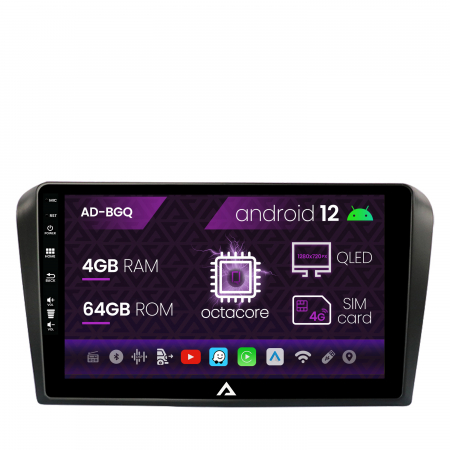 Navigatie Android 12 Mazda 3 03-09 QLED | AutoDrop.ro [0]