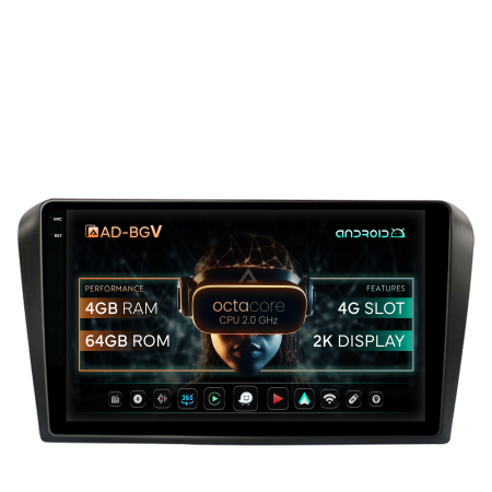 Navigatie 2K Android 13 Mazda 3 4+64GB | AutoDrop.ro [0]