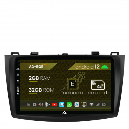 Mazda 3 2009-2015 - Navigatie Carplay Android 12 Mazda 3 09-13 2GB | AutoDrop.ro