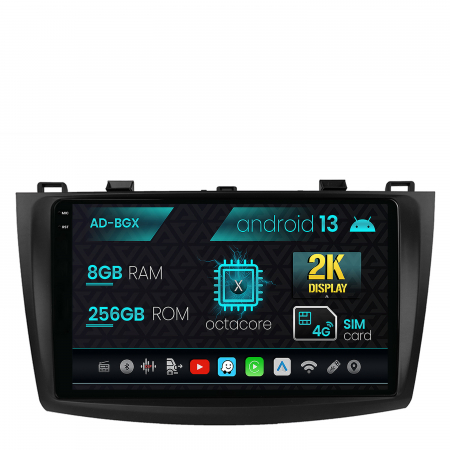 Mazda 3 2009-2015 - Navigatie 2K Android 13 Mazda 3 09-13 8GB | AutoDrop.ro