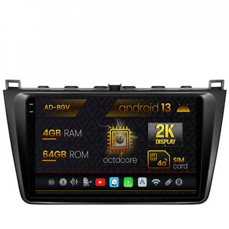 Mazda 6 2008-2013 - Navigatie 2K Mazda 6 08-13 Android 4+64GB | AutoDrop.ro