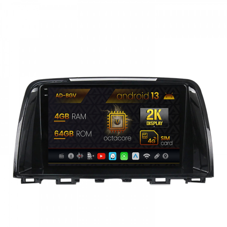 Mazda 6 2013-2015 - Navigatie Mazda 6 (2013-2015) cu Android 4+64GB | AutoDrop.ro