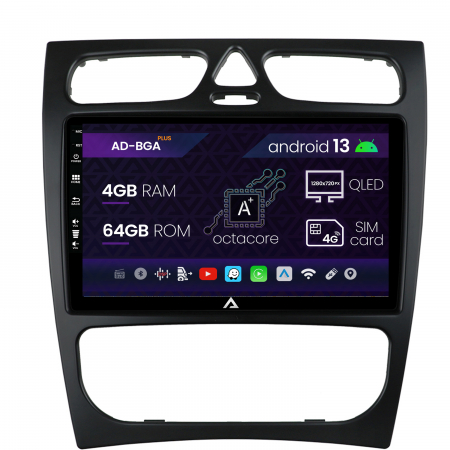 C Class W203 2000-2004 - Navigatie  Android 13 Mercedes W203, CLK | AutoDrop.ro