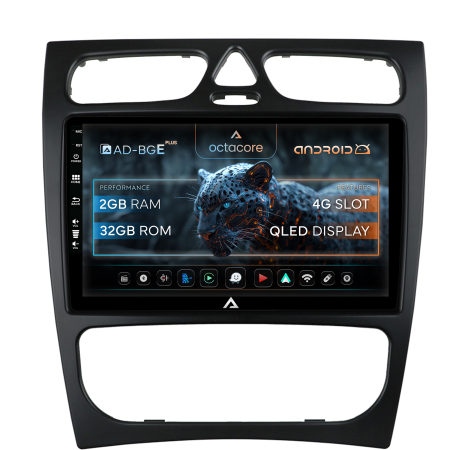 C Class W203 2000-2004 - Carplay Android Mercedes W203, CLK 2GB | AutoDrop.ro