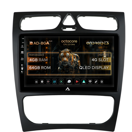 C Class W203 2000-2004 - Navigatie  Android  Mercedes W203, CLK | AutoDrop.ro