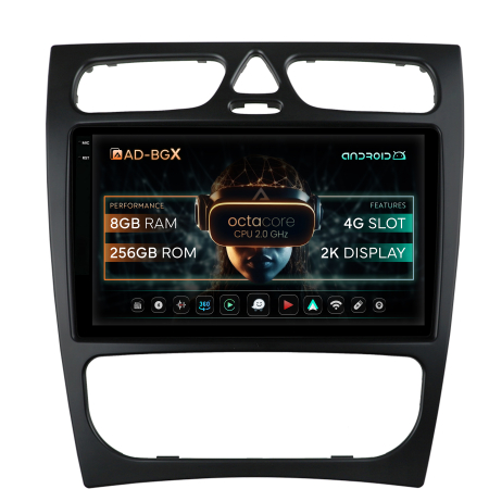 C Class W203 2000-2004 - Navigatie Android 2K 13 Mercedes W203, CLK 8GB | AutoDrop.ro