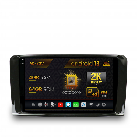 ML W164 2005-2011 - Android 13 2K Mercedes Benz ML/GL 4+64GB | AutoDrop.ro
