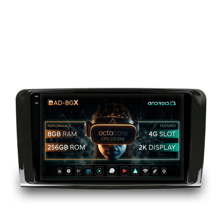 GL X164 2007-2012 - Android 13 2K Mercedes Benz ML/GL 8+256GB | AutoDrop.ro