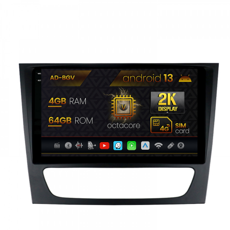 E Class W211 2003-2009 - Android 13 2K Mercedes Benz W211/CLS 4+64GB | AutoDrop.ro