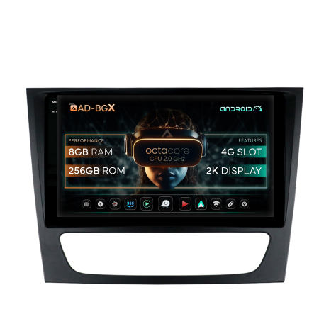 E Class W211 2003-2009 - Android 13 2K Mercedes Benz W211/CLS 8+256GB | AutoDrop.ro