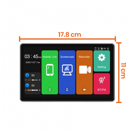 Multimedia Carplay / Android auto 7 Inch pe parbriz| Autodrop.ro [6]
