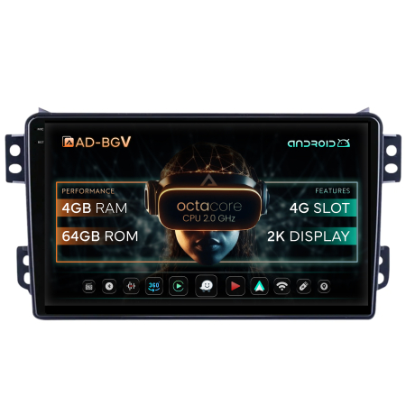 Splash 2008-2014 - Navigatie Android 13 2K Opel Agila 4+64GB | AutoDrop.ro