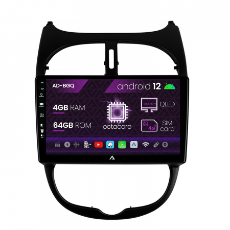 Navigatie QLED 10 Peugeot 206 QLED | AutoDrop.ro [1]