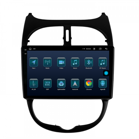 Navigatie Android 13 2K Peugeot 206 8+256GB | AutoDrop.ro [2]