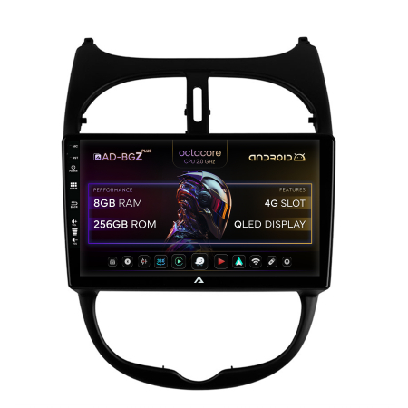 206 (1998-2012) - Navigatie Android 13 Peugeot 206 8+256GB | AutoDrop.ro