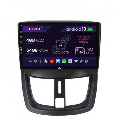 207 (2006-2015) - Navigatie  Android 13 Peugeot 207 4+64GB | AutoDrop.ro