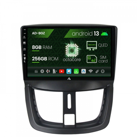 207 (2006-2015) - Navigatie Android 13 Peugeot 207 8+256GB | AutoDrop.ro