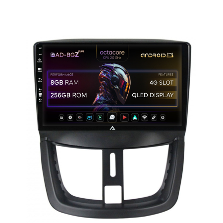 207 (2006-2015) - Navigatie Android 13 Peugeot 207 8+256GB | AutoDrop.ro