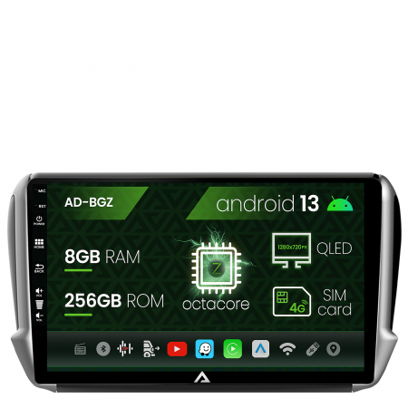 208 (2012-2019) - Navigatie Android Peugeot 208/2008 8GB | AutoDrop.ro