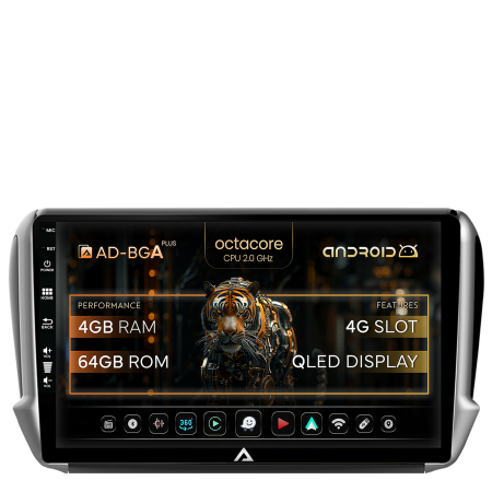 208 (2012-2019) - Navigatie Android Peugeot 208/2008 4GB | AutoDrop.ro